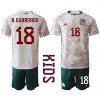 Mexico Andres Guardado #18 Replica Away Minikit World Cup 2022 Short Sleeve (+ pants)